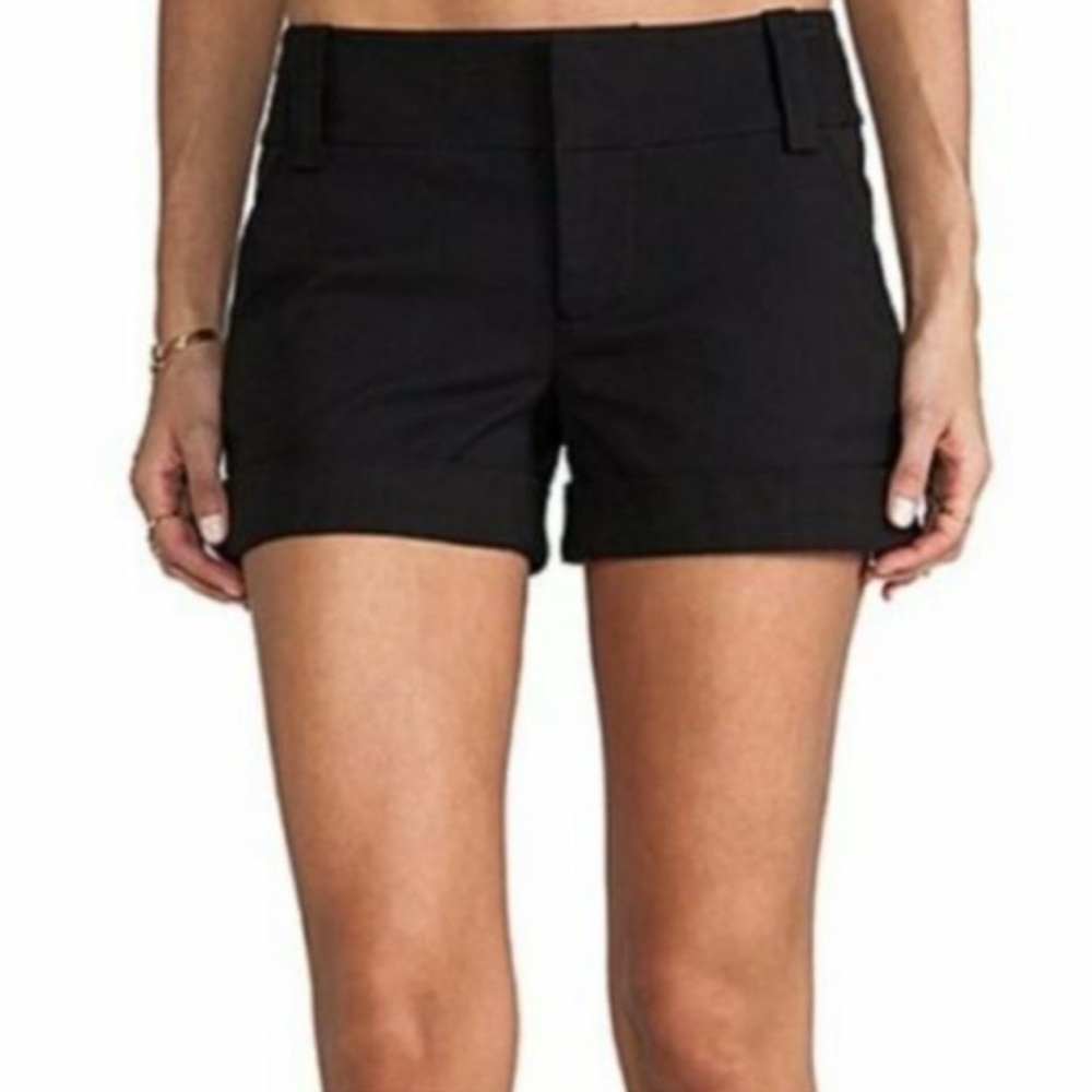 Alice + Olivia Linen Blend  Cuffed Shorts
